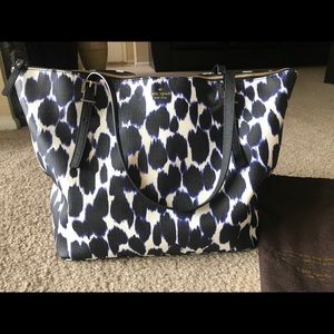 Kate Spade Black and White Tote Bag
